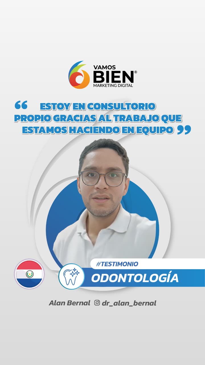 Testimonio de Alan Bernal — Consultorio propio · Odontología